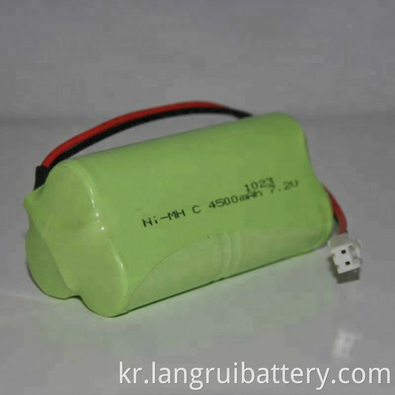 2/3 AA*3 Ni-MH 배터리 3.6V 600mAh 배터리 팩